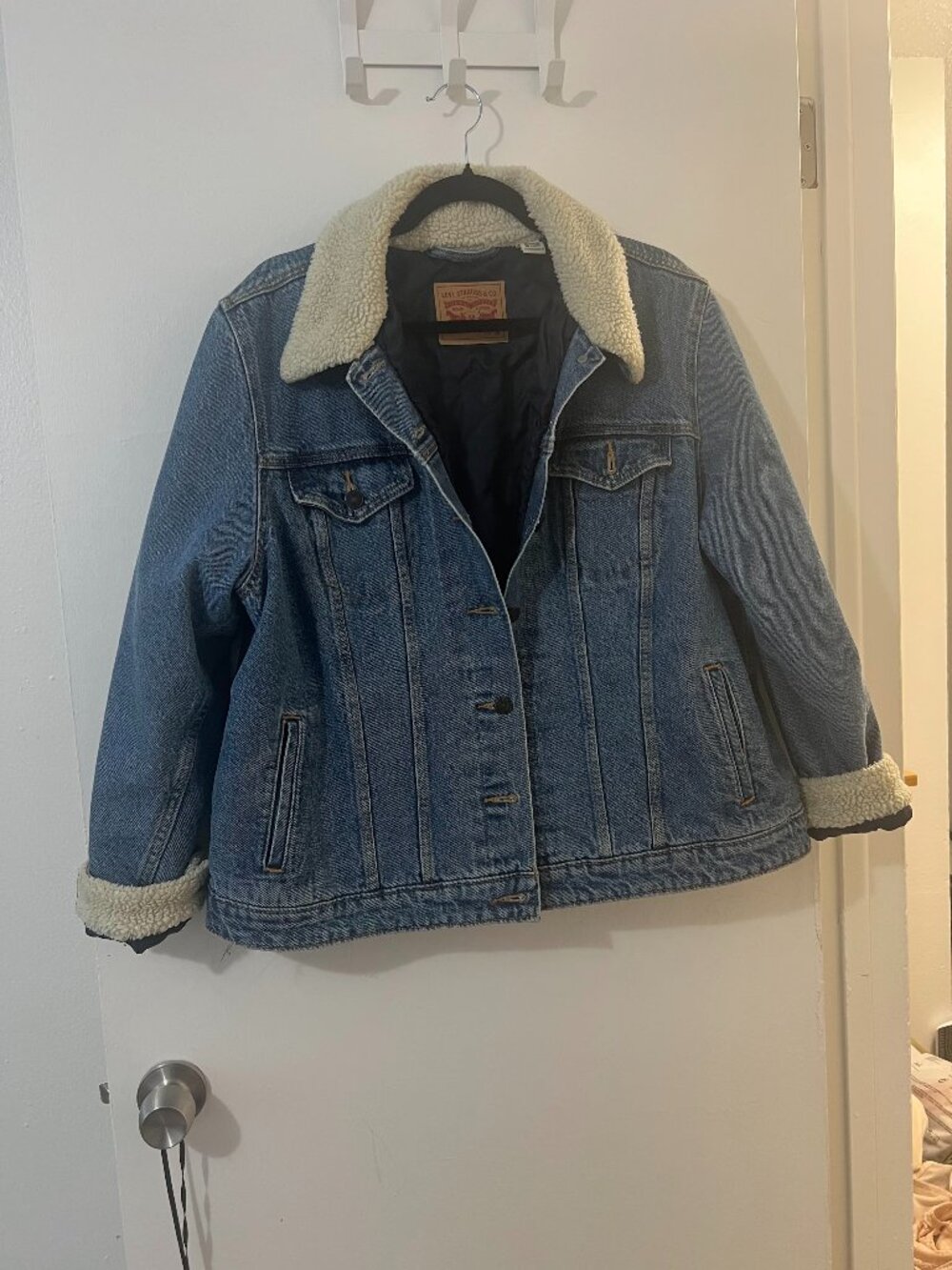 Lined Levi's denim jacket 2x